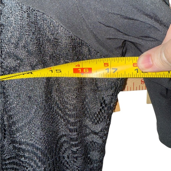 NWT KSL by Karin Stevens Black Lace Overlay Dress – Size 14W - Picture 14 of 14